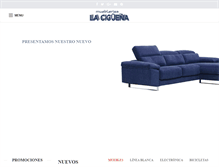 Tablet Screenshot of mueblerialaciguena.com